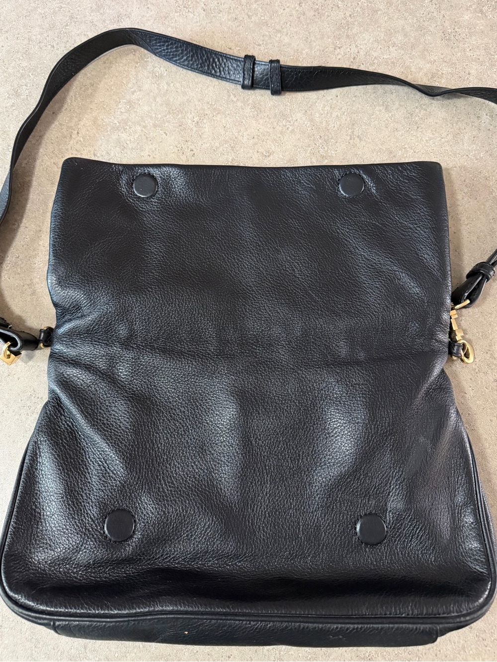 Tory Burch Amanda Crossbody. Gently Used. Black leather. - Picture 6 of 11